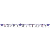 Amscan verjaardagsslinger Enchantimals 210 x 13 cm paars