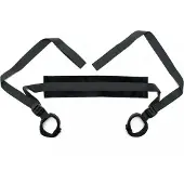 Rimba - Soft Bondage - Fixatieband Met Voetboeien - Zwart
