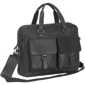 The Chesterfield Brand Dylan Laptop Shoulderbag 17" black schoudertas heren