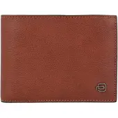 Piquadro Uomo portemonnee leer 12,5 cm bruin