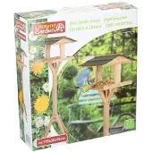 24hShop - Vogelhuisje op Paal - 115 x 35 x 35 CM - Beschermt Vogelvoer tegen Zon en Regen - voor Tuin en Balkon