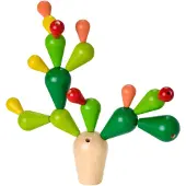 PlanToys Balanscactus, 3 stuks, Hout, Meerkleurig