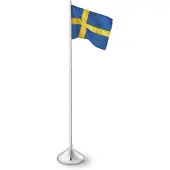Rosendahl Birthday flag Zweden