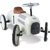 Vilac Vintage witte crème auto - - Voor kinderen vanaf 18 maanden - Maximaal gewicht 20 kg