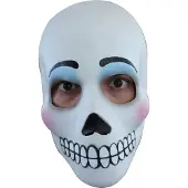 Ghoulish Zwart-wit Dia de los Muertos masker