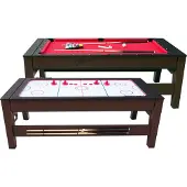 Cougar Reverso Pool & Airhockeytafel 6ft in zwart & rood | 2-in-1 Pooltafel & Airhockey | Hoogteverstelbaar & incl. accessoires | Voor kinderen & volwassenen