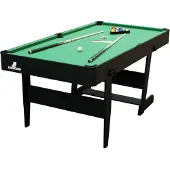 Cougar Hustle L opklapbare Pooltafel Zwart