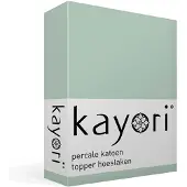 Kayori Topper Hoeslaken Shizu Groen (Percal)-200 x 200 cm