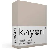 Kayori Topper Hoeslaken Shizu Zand (Percal)-180 x 200 cm