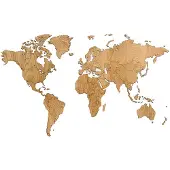 MiMi Innovations Wooden World Map - DIY - Oak