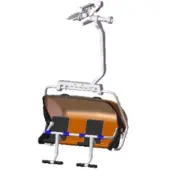 Jaegerndorfer Zetel 4 persoons zwart/oranje