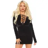 HANCA Velvet long sleeved dress