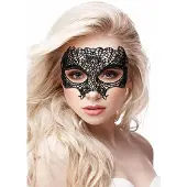 Ouch! Princess Black Lace Mask - Zwart