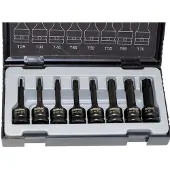 RODAC RA8688 8-delige Krachtdoppenset - Torx - T25-T70 - 1/2"
