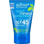 Alba Botanica Sheer Mineral Zonnebrandlotion, SPF 50, Geurvrij, 3 fl oz (Verpakking kan variëren)
