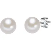 Valero Pearls Oorbellen zilver / parelwit