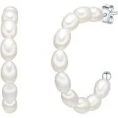 Valero Pearls Oorbellen zilver / parelwit