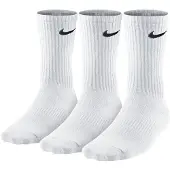 Nike Kousen Performance Lightweight Crew 3-Pak - Wit/Zwart