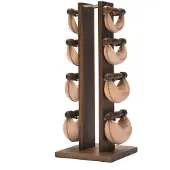 Nohrd Swing Bell Toren Set - Walnoot - 2-4-6-8 kg