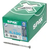 Spax 0197000601003 R 88091 Senkkopf T-STAR TG Houtschroef 6 mm 100 mm T-STAR plus 88091 RVS A2 100 stuk(s)