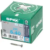 Spax 0197000500403 R 88091 Senkkopf T-STAR TG Houtschroef 5 mm 40 mm T-STAR plus RVS A2 200 stuk(s)