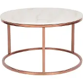 Beliani CORAL - Salontafel - Roségoud - RVS