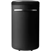 Vipp 441 Wasmand 39x69 Cm Zwart - Wasmanden Roestvrijstaal Black - 44104