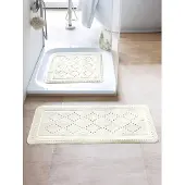 Kleine wolke badmat anti-slip arosa 36x92 cm wit