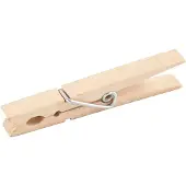 Packlinq Mini knijpers, l: 80 mm, b: 10 mm, berkehout, 150stuks
