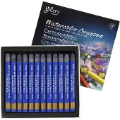 Packlinq Aquarelkrijt, dikte 8 mm, l: 9,3 cm, ultramarine (339), 12stuks