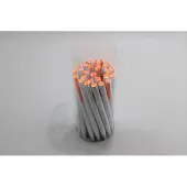 Packlinq Plastic Koker Rond 8x50cm vaste Bodem en los Deksel (25 stuks)