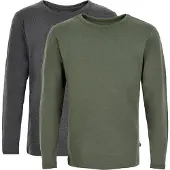 Minymo Bluse - 2er-Pack - Anthrazitgrau/Army - - 1 Jahr (80) - Blusen