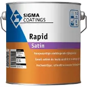 Sigma Rapid Satin | Sneldrogende Zijdeglans Lakverf Buiten 2,5 LTR - Kleur|1|2