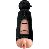Pipedream Elite Mega Milker - vibrerende, penis-melkende kunstvagina (zwart)