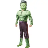 Marvel LUXE VERKLEEDKOSTUUM HULK GEVOERD JONGEN 7/8 JAAR Groen, Anijs, Munt, Water