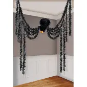 Amscan decoratie spin zwart 35 cm