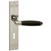 Intersteel Langschild recht met groef sleutelgat 72mm - nikkel glans