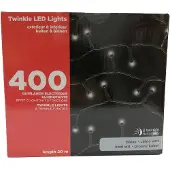 Kaemingk Kerstverlichting LED Twinkle 400 lampjes 20 m koud wit