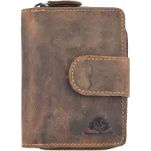Green Burry GREENBURRY portemonnee Vintage Zip Wallet Brown bruine