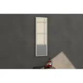 Brauer Onyx Spiegel 25x80 Cm - Frame Geborsteld Aluminium - Glas - Rechthoekig - Spiegels, Badkamerspiegels - 8720359339225