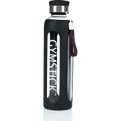 Gymstick Glazen Waterfles - 600 ml - Zwart