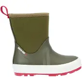 Winter-Grip Snowboot Junior Neo Welly Legergroen Rood-Schoenmaat 31