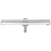Brauer Douchegoot XS met flens en draaibare sifon 3 x 90 RVS geborsteld