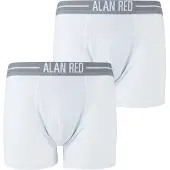 Alan red Boxershort Wit 2Pack