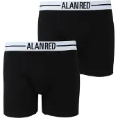 Alan red Aan Red Boxershort Zwart 2Pack