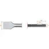 Rotec 6-kant Spadebeitel 50x400mm 6-kant ø19,0 met uitsparing - 2153521