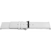 Claudio Calli Horlogeband L505 Classic Wit Leder 30x30 mm