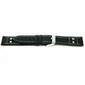 Claudio Calli Horlogeband F165 Pilots Zwart 18x16 mm
