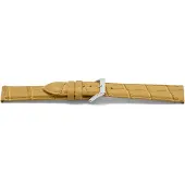 Claudio Calli Horlogeband F339Z Croco Beige Zilver 18x16 mm