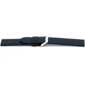 Claudio Calli Horlogeband F607 Classic Blauw Ongestikt 18x18 mm